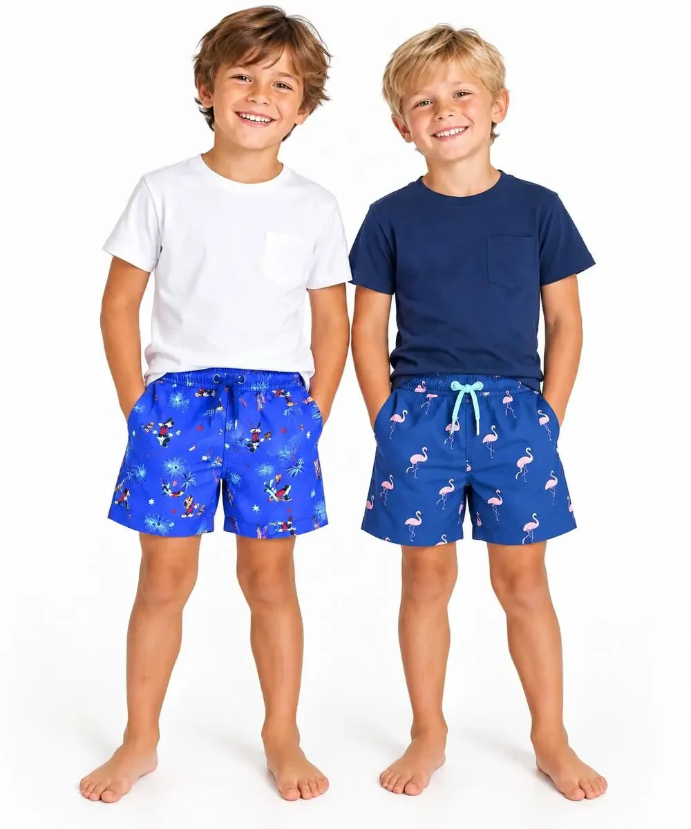 Old Navy Disney & Bermies Boys Swim Trunks Lot Size 6/6-7